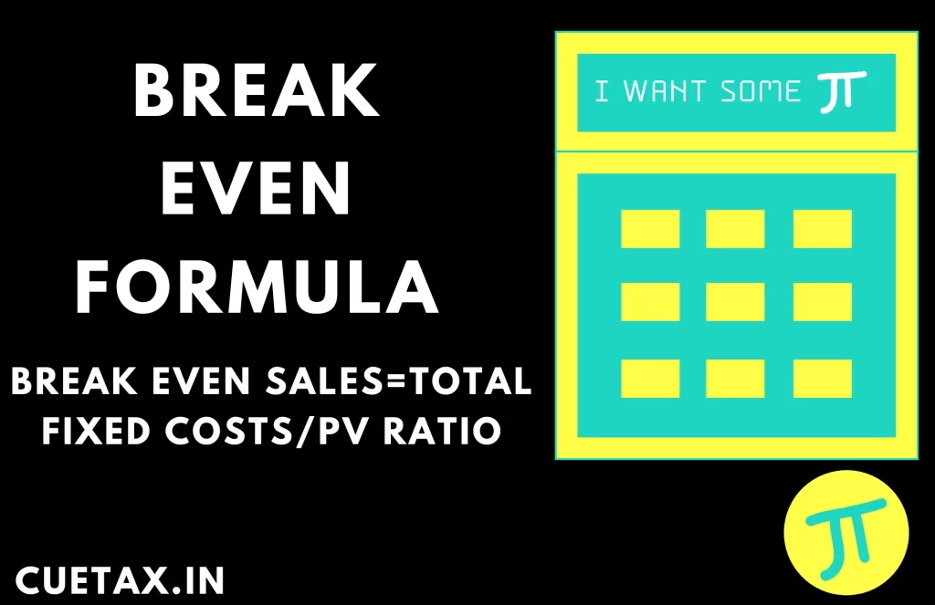 Use of PV Ratio Formula in Cost Accounting with Examples